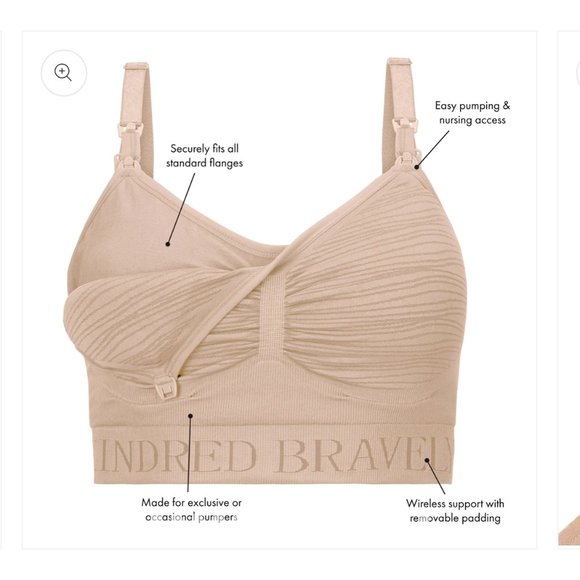 Kindred Bravely black Sublime hands-free pumping and nursing bra - Picture 2 of 6